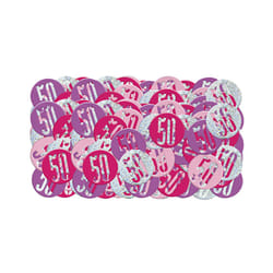 Unique Party Glitz Foil Confetti - 13, Pink