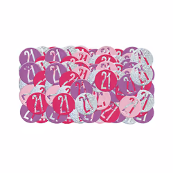 Unique Party Glitz Foil Confetti - 13, Pink