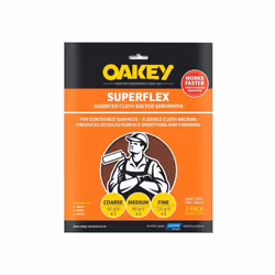 Norton Oakey Superflex Abrasive Sheets (Pack Of 3)