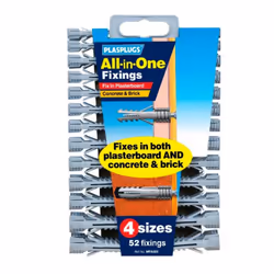 Plasplugs All In One Better Value Fixings (Pack Of 52)