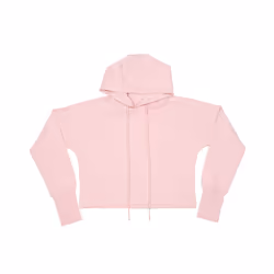 Mantis Womens/Ladies Cropped Hoodie - XS, Soft Pink