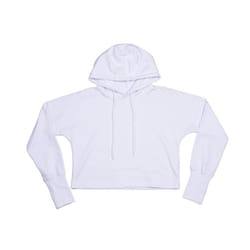 Mantis Womens/Ladies Cropped Hoodie - XS, White
