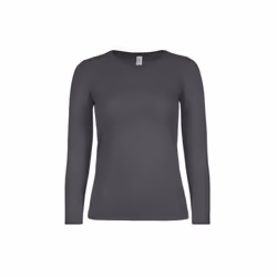 B&C Womens/Ladies #E150 Long Sleeve T-Shirt - XS, Dark Grey