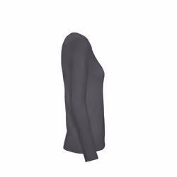B&C Womens/Ladies #E150 Long Sleeve T-Shirt - XS, Dark Grey