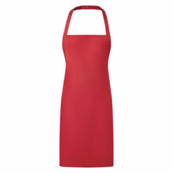 Premier Ladies/Womens Essential Bib Apron / Catering Workwear - One Size, Red