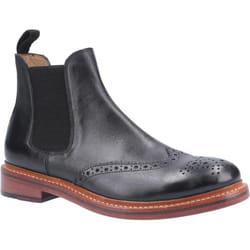 Cotwold Mens Siddington Leather Elasticated Dress Boot - 7 UK, Black