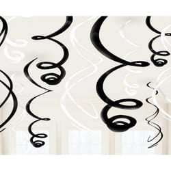 Amscan Plastic Swirls Decorations (Pack Of 12)