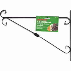 Ambassador Hanging Basket Bracket - 35cm, Black