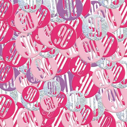 Unique Party Glitz Foil Confetti - 80, Pink