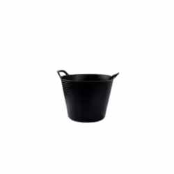 Plasticforte Recycled Flexi Tub - 25L, Black