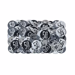 Unique Party Glitz Foil Confetti - 13, Black