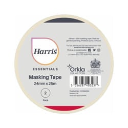 Harris Essentials 24mm Masking Tape (Pack of 2)