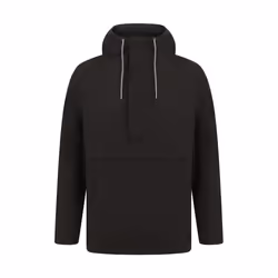 Front Row Mens Pullover Half-zip Jacket - XS, Black