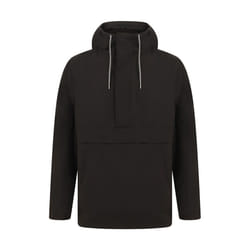 Front Row Mens Pullover Half-zip Jacket - XS, Black