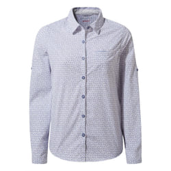 Craghoppers Womens/Ladies NosiLife Gisele Long Sleeved Shirt - 8 UK, Paradise Blue Print