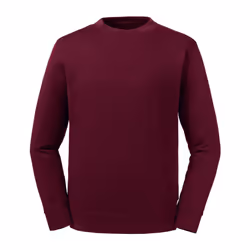 Russell Adults Unisex Pure Organic Reversible Sweatshirt - XS, Burgundy