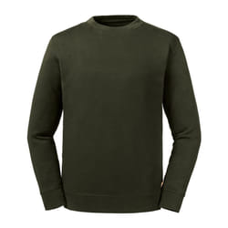 Russell Adults Unisex Pure Organic Reversible Sweatshirt - XS, Dark Olive