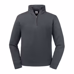 Russell Mens Authentic Quarter Zip Sweatshirt - XS, Convoy Grey