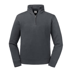 Russell Mens Authentic Quarter Zip Sweatshirt - XS, Convoy Grey