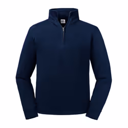 Russell Mens Authentic Quarter Zip Sweatshirt - XS, French Navy