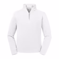 Russell Mens Authentic Quarter Zip Sweatshirt - M, White