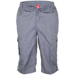 Duke Mens Mason Kingsize Cargo Capri Shorts - 8XL, Grey