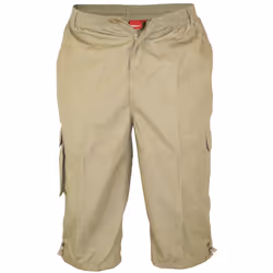 Duke Mens Mason Kingsize Cargo Capri Shorts - 6XL, Sand