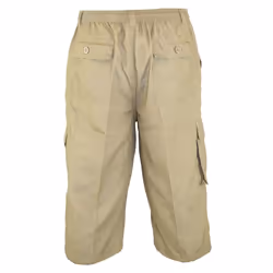 Duke Mens Mason Kingsize Cargo Capri Shorts - 6XL, Sand