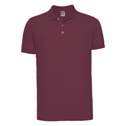 Russell Mens Stretch Short Sleeve Polo Shirt - 3XL, Burgundy