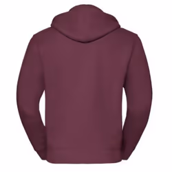 Russell Mens Authentic Full Zip Hooded Sweatshirt / Hoodie - M, Burgundy