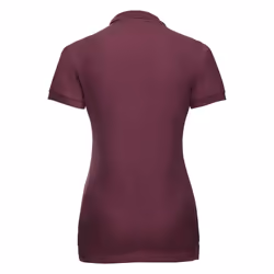 Russell Womens/Ladies Stretch Short Sleeve Polo Shirt - S, Burgundy