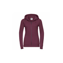 Russell Ladies Premium Authentic Zipped Hoodie (3-Layer Fabric) - XL, Burgundy