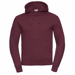 Russell Mens Authentic Hooded Sweatshirt / Hoodie - 2XL, Burgundy