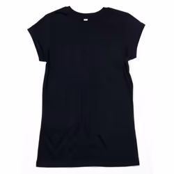 Mantis Womens/Ladies Roll Sleeve Tee - XS, Black