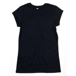 Mantis Womens/Ladies Roll Sleeve Tee - XS, Black