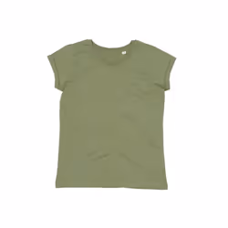 Mantis Womens/Ladies Roll Sleeve Tee - XS, Soft Olive