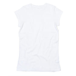 Mantis Womens/Ladies Roll Sleeve Tee - XS, White