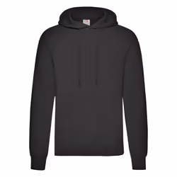 Fruit Of The Loom Mens Hooded Sweatshirt / Hoodie - 3XL, Black