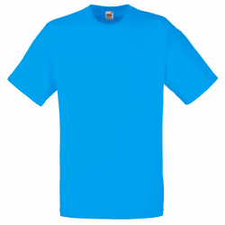 Fruit Of The Loom Mens Valueweight Short Sleeve T-Shirt - 3XL, Azure Blue