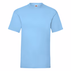 Fruit Of The Loom Mens Valueweight Short Sleeve T-Shirt - 3XL, Sky Blue