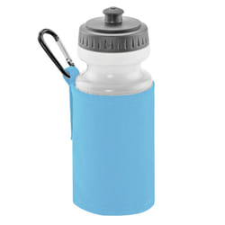 Quadra Water Bottle And Fabric Sleeve Holder - One Size, Sky Blue