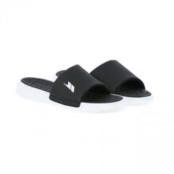 Trespass Mens Slide Cushioned Sandal - 8 UK, Black / White