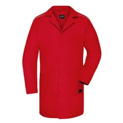 James and Nicholson Adults Unisex Work Coat - M, Red