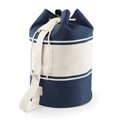 Quadra Canvas Duffel Bags - 30 Litres - One Size, French Navy/Off White
