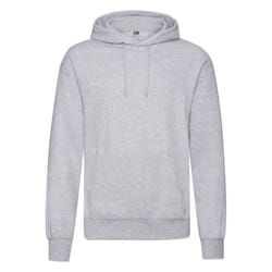 Fruit Of The Loom Mens Hooded Sweatshirt / Hoodie - 3XL, Heather Grey