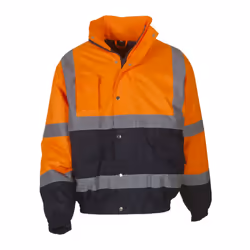 Yoko Hi-Vis Two Tone Bomber Jacket - 3XL, Orange/Navy