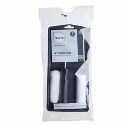 Harris Essentials Gloss 4 Inch Mini Paint Roller Set (4 Piece)