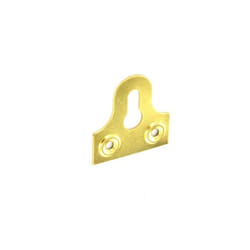 Securit Slotted Glass Plates (Pack Of 2) - 32mm, Electro Brass
