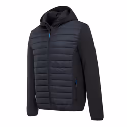 Portwest Adults Unisex KX3 Baffle Padded Jacket - S, Grey Marl/Black
