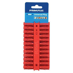 Rawlplug Universal Plug (Pack Of 288) - 6 x 28mm, Red